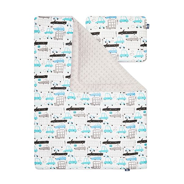 Couverture + Coussin bébé - Voitures